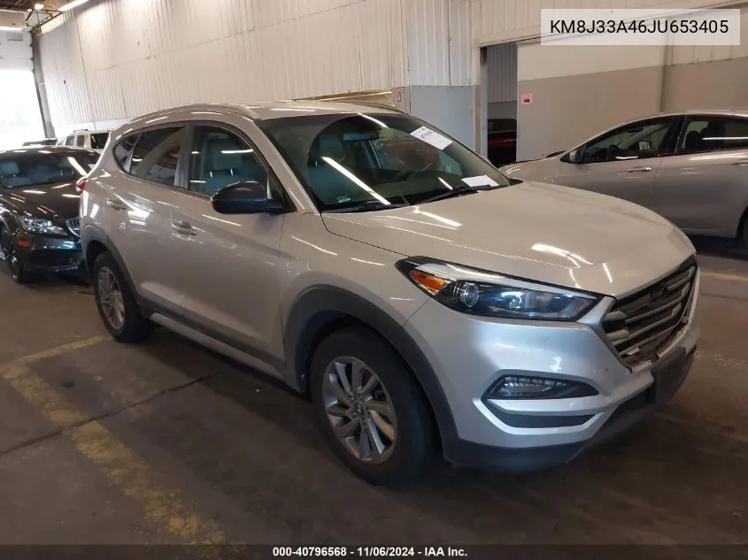 2018 Hyundai Tucson Sel VIN: KM8J33A46JU653405 Lot: 40796568