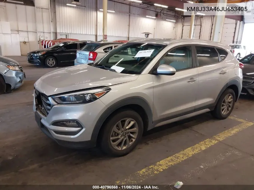 2018 Hyundai Tucson Sel VIN: KM8J33A46JU653405 Lot: 40796568