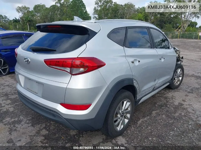 2018 Hyundai Tucson Sel VIN: KM8J33A4XJU609116 Lot: 40796593