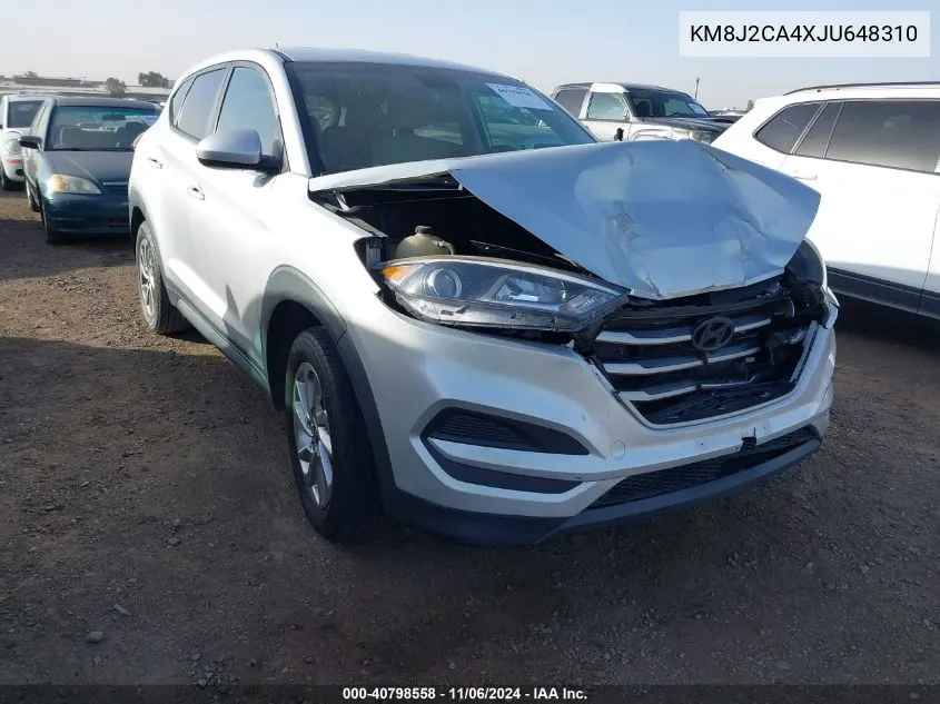 2018 Hyundai Tucson Se VIN: KM8J2CA4XJU648310 Lot: 40798558