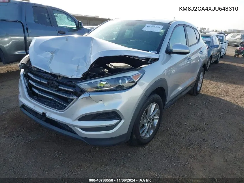 2018 Hyundai Tucson Se VIN: KM8J2CA4XJU648310 Lot: 40798558