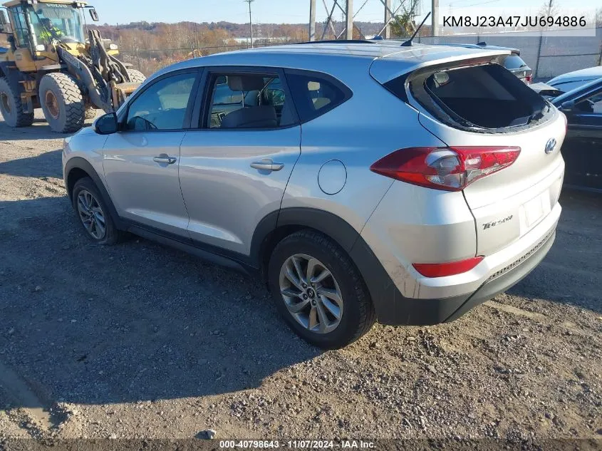 2018 Hyundai Tucson Se VIN: KM8J23A47JU694886 Lot: 40798643