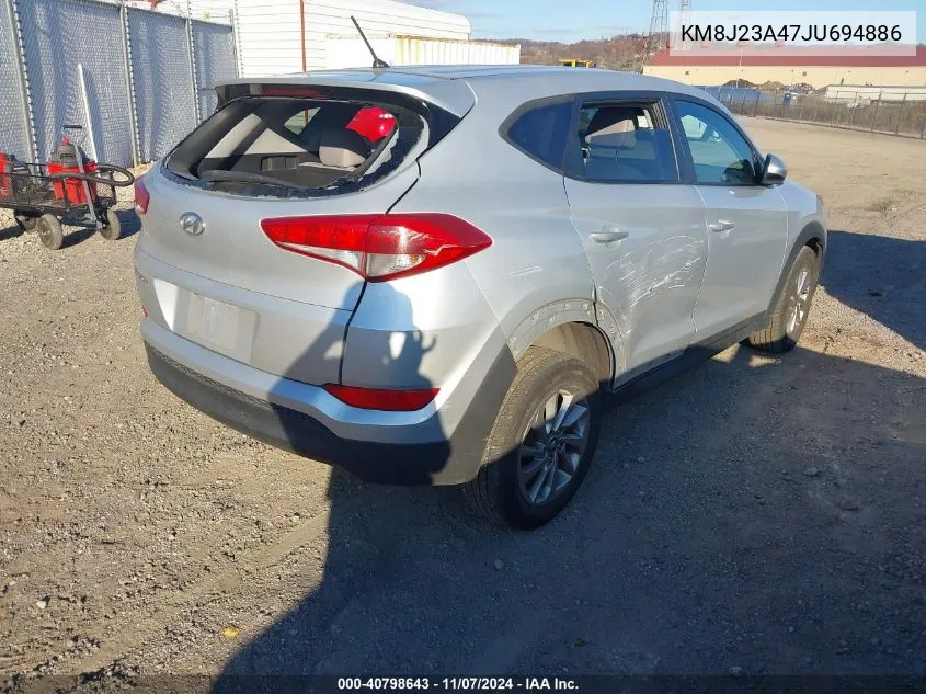 2018 Hyundai Tucson Se VIN: KM8J23A47JU694886 Lot: 40798643