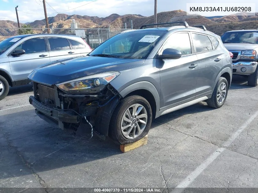 2018 Hyundai Tucson Sel VIN: KM8J33A41JU682908 Lot: 40807370