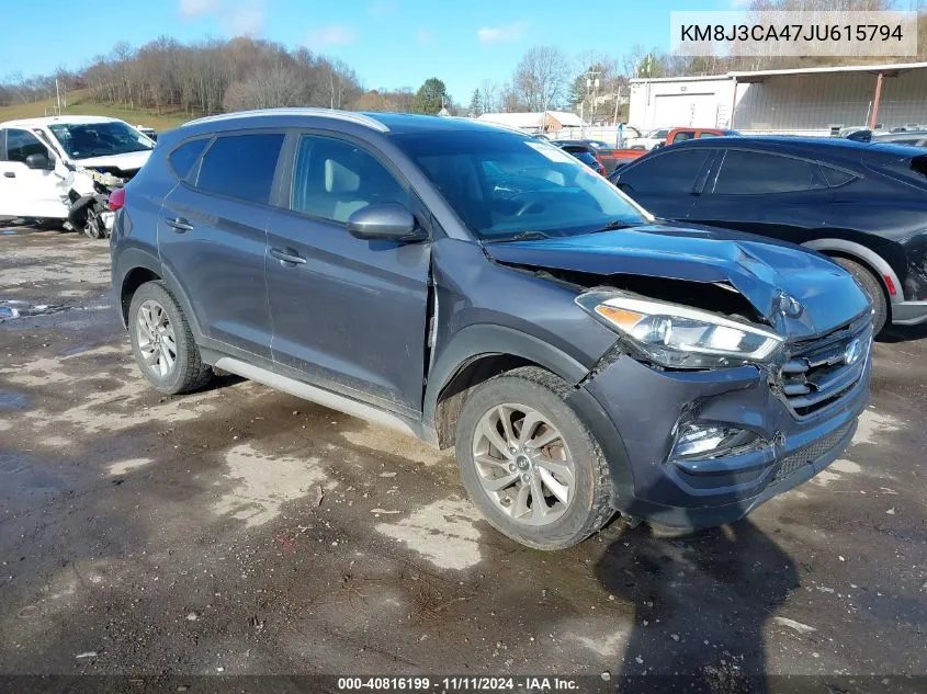 2018 Hyundai Tucson Limited/Sport And Eco/Se VIN: KM8J3CA47JU615794 Lot: 40816199