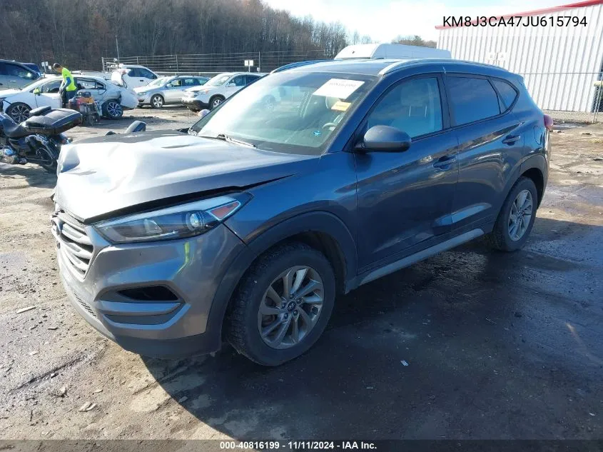 2018 Hyundai Tucson Limited/Sport And Eco/Se VIN: KM8J3CA47JU615794 Lot: 40816199