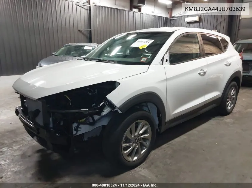 2018 Hyundai Tucson Se VIN: KM8J2CA44JU703639 Lot: 40818324