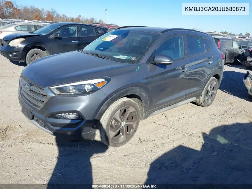 2018 Hyundai Tucson Limited VIN: KM8J3CA20JU680873 Lot: 40824378