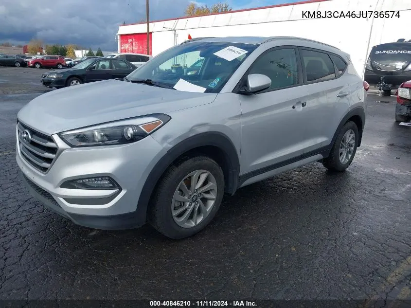 2018 Hyundai Tucson Sel VIN: KM8J3CA46JU736574 Lot: 40846210