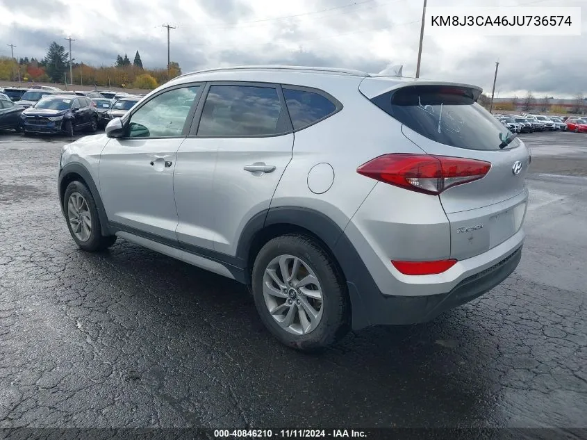 2018 Hyundai Tucson Sel VIN: KM8J3CA46JU736574 Lot: 40846210