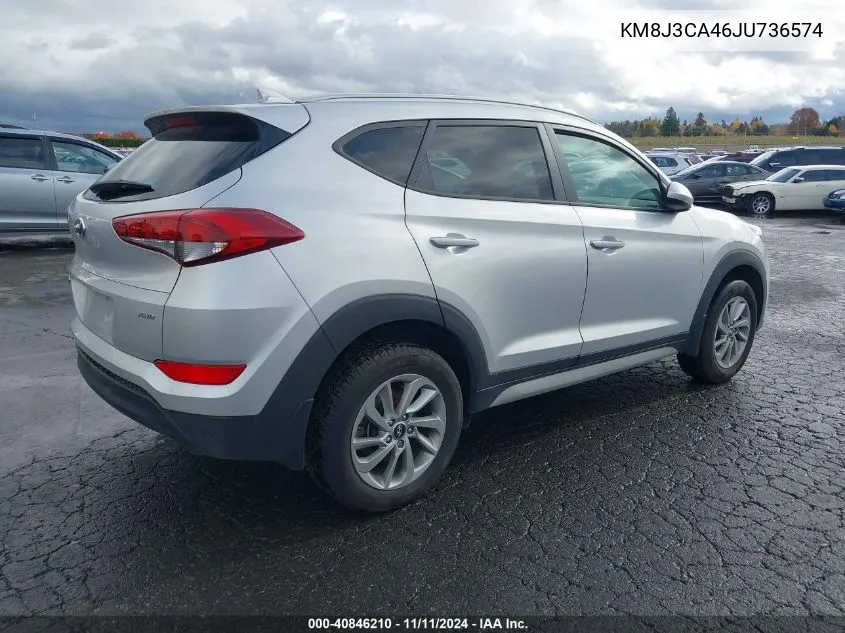 2018 Hyundai Tucson Sel VIN: KM8J3CA46JU736574 Lot: 40846210