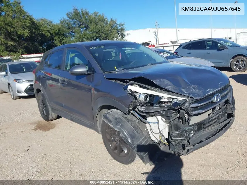 KM8J2CA49JU657645 2018 Hyundai Tucson Se