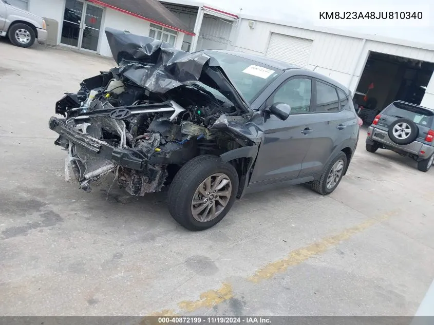 2018 Hyundai Tucson Se VIN: KM8J23A48JU810340 Lot: 40872199