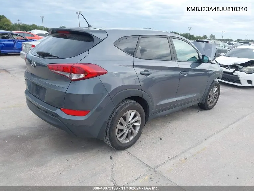 2018 Hyundai Tucson Se VIN: KM8J23A48JU810340 Lot: 40872199