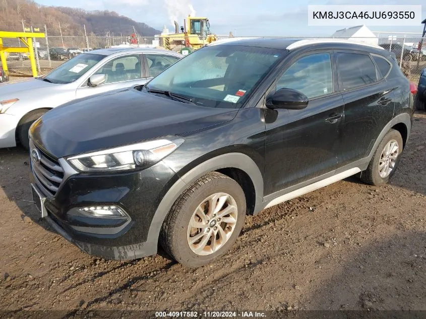 2018 Hyundai Tucson Sel VIN: KM8J3CA46JU693550 Lot: 40917582