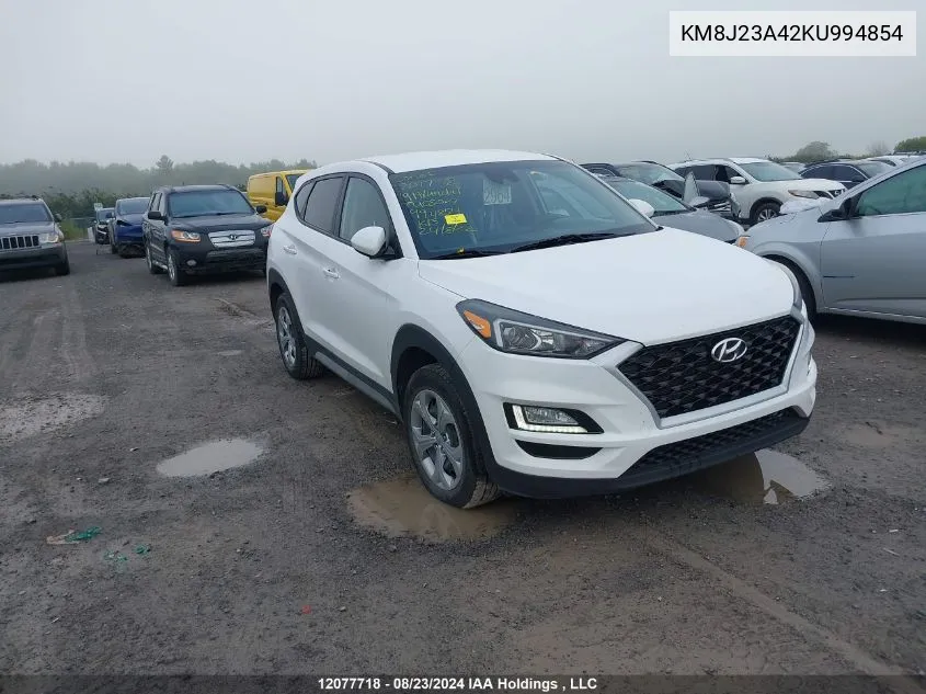 2019 Hyundai Tucson Essential W/Safety Package VIN: KM8J23A42KU994854 Lot: 12077718