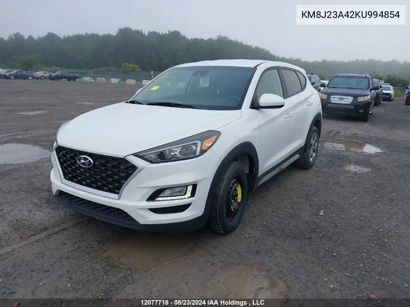 2019 Hyundai Tucson Essential W/Safety Package VIN: KM8J23A42KU994854 Lot: 12077718