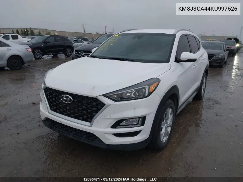 2019 Hyundai Tucson Limited/Sel/Sport/Ultimate/Value/Night VIN: KM8J3CA44KU997526 Lot: 12095471