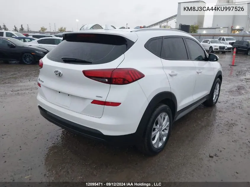 2019 Hyundai Tucson Limited/Sel/Sport/Ultimate/Value/Night VIN: KM8J3CA44KU997526 Lot: 12095471