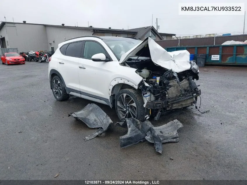 KM8J3CAL7KU933522 2019 Hyundai Tucson Ultimate