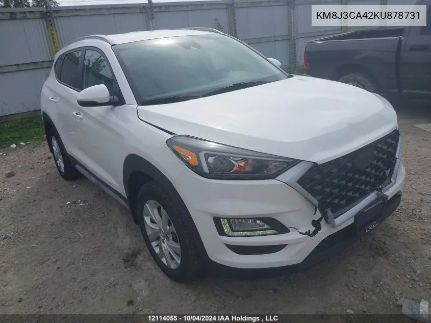 2019 Hyundai Tucson Preferred VIN: KM8J3CA42KU878731 Lot: 12114055