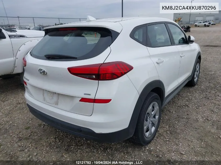 2019 Hyundai Tucson Se VIN: KM8J2CA4XKU870296 Lot: 12121783