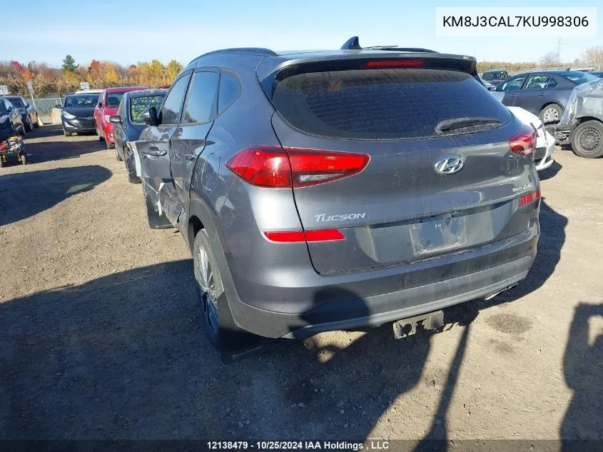 2019 Hyundai Tucson Preferred W/Trend Package VIN: KM8J3CAL7KU998306 Lot: 12138479