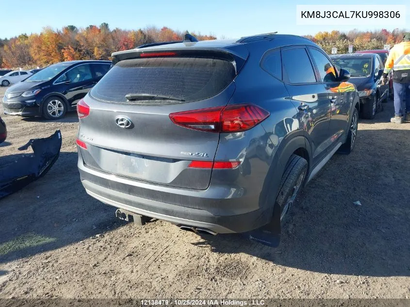 2019 Hyundai Tucson Preferred W/Trend Package VIN: KM8J3CAL7KU998306 Lot: 12138479