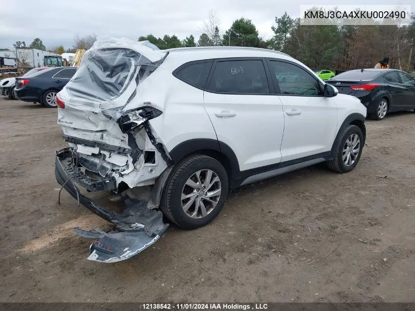 2019 Hyundai Tucson Preferred VIN: KM8J3CA4XKU002490 Lot: 12138542