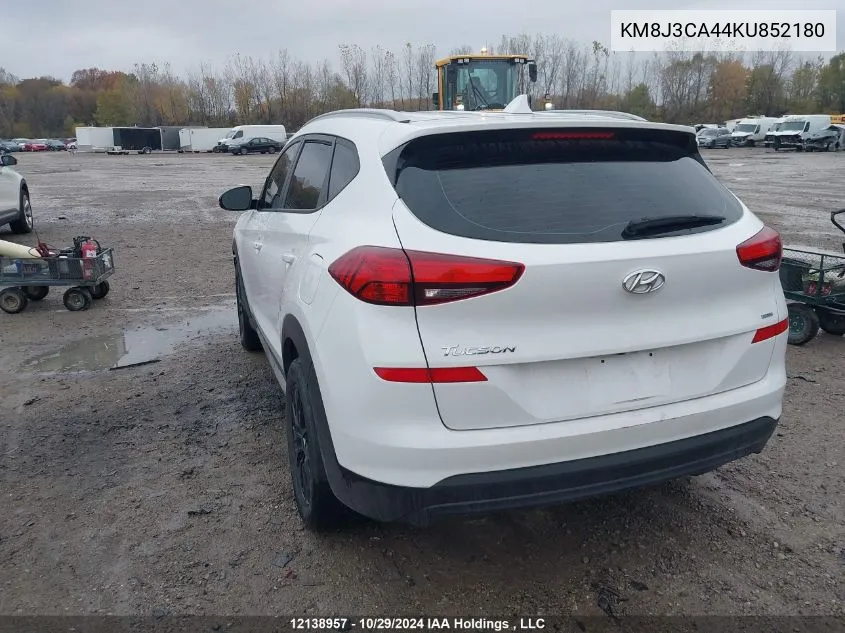 2019 Hyundai Tucson VIN: KM8J3CA44KU852180 Lot: 12138957