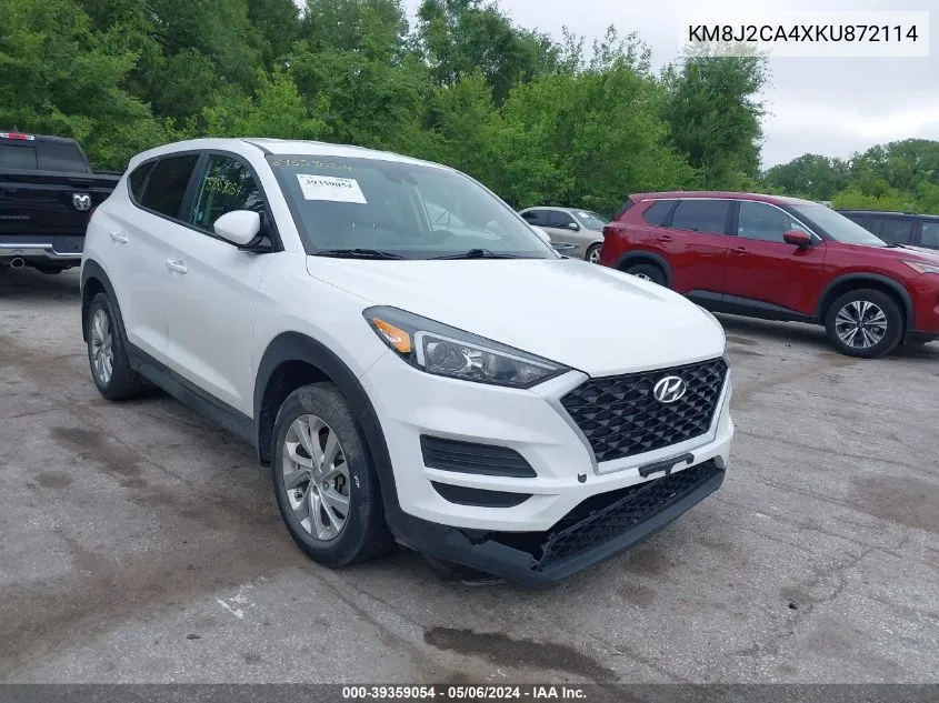 2019 Hyundai Tucson Se VIN: KM8J2CA4XKU872114 Lot: 39359054