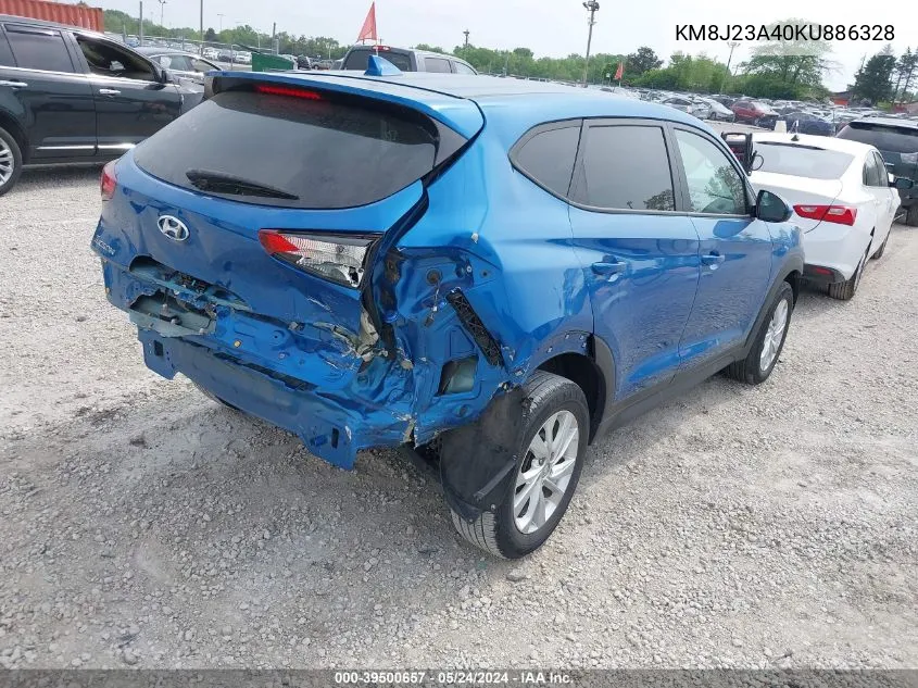 2019 Hyundai Tucson Se VIN: KM8J23A40KU886328 Lot: 39500657