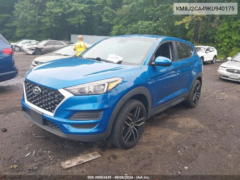 2019 Hyundai Tucson Se VIN: KM8J2CA49KU940175 Lot: 39563439