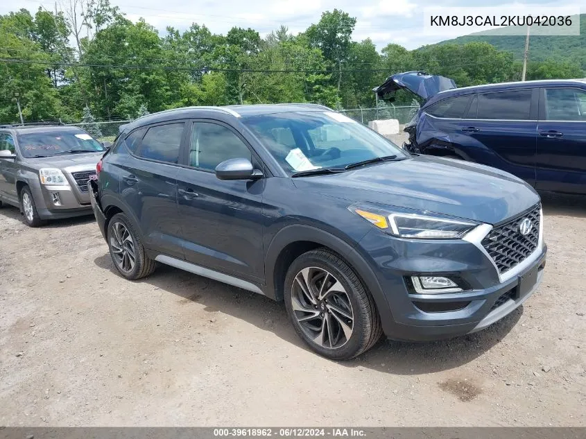 2019 Hyundai Tucson Sport VIN: KM8J3CAL2KU042036 Lot: 39618962