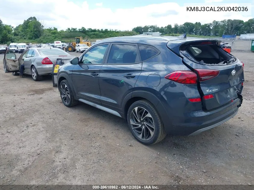 2019 Hyundai Tucson Sport VIN: KM8J3CAL2KU042036 Lot: 39618962