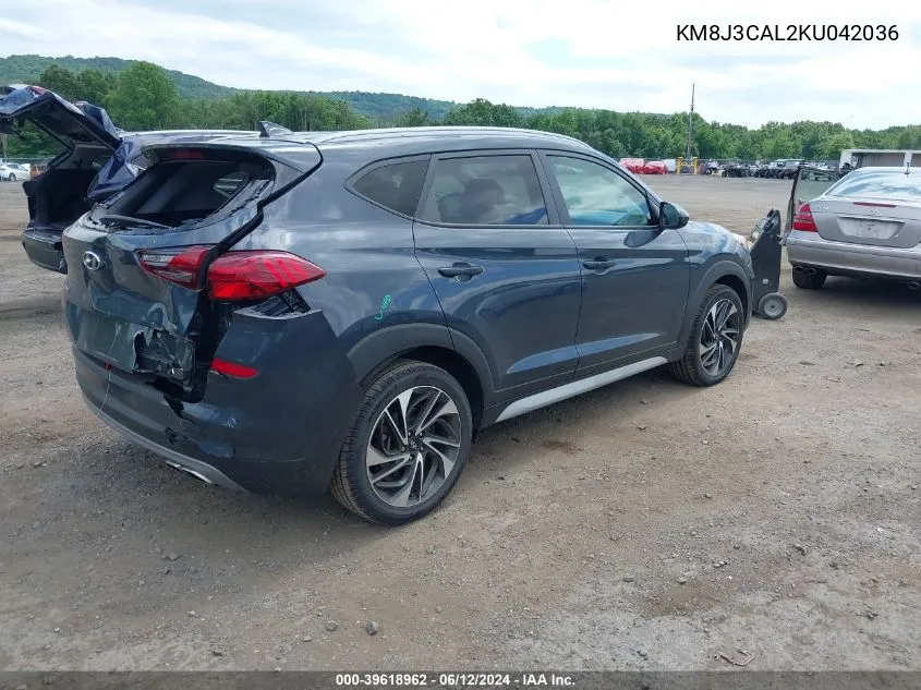 2019 Hyundai Tucson Sport VIN: KM8J3CAL2KU042036 Lot: 39618962