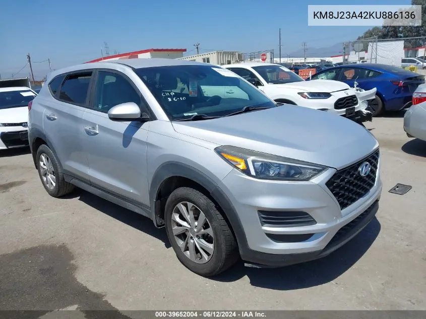 2019 Hyundai Tucson Se VIN: KM8J23A42KU886136 Lot: 39652004