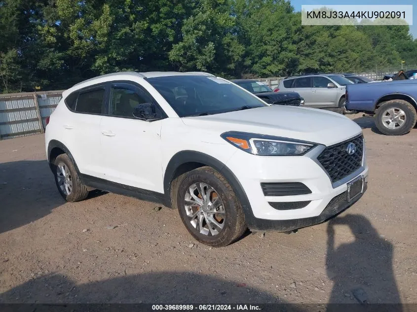 2019 Hyundai Tucson Value VIN: KM8J33A44KU902091 Lot: 39689989