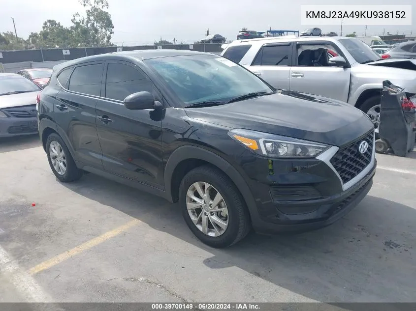 2019 Hyundai Tucson Se VIN: KM8J23A49KU938152 Lot: 39700149