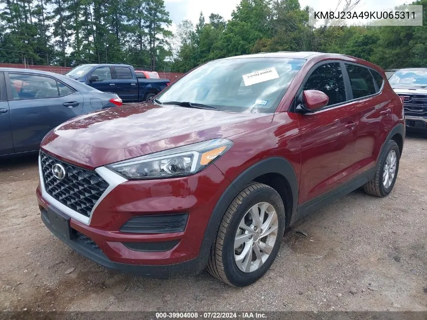 2019 Hyundai Tucson Se VIN: KM8J23A49KU065311 Lot: 39904008