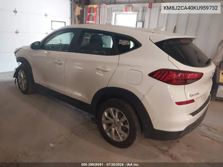 2019 Hyundai Tucson Se VIN: KM8J2CA40KU959732 Lot: 39938091