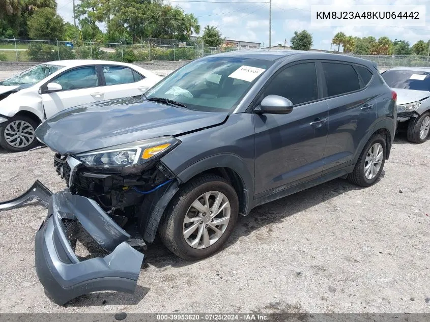 2019 Hyundai Tucson Se VIN: KM8J23A48KU064442 Lot: 39953620