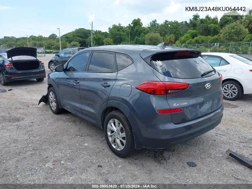 2019 Hyundai Tucson Se VIN: KM8J23A48KU064442 Lot: 39953620