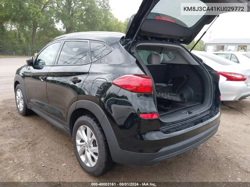 2019 Hyundai Tucson Value VIN: KM8J3CA41KU029772 Lot: 40003161