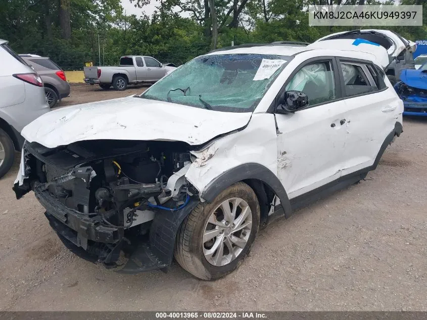 2019 Hyundai Tucson Se VIN: KM8J2CA46KU949397 Lot: 40013965