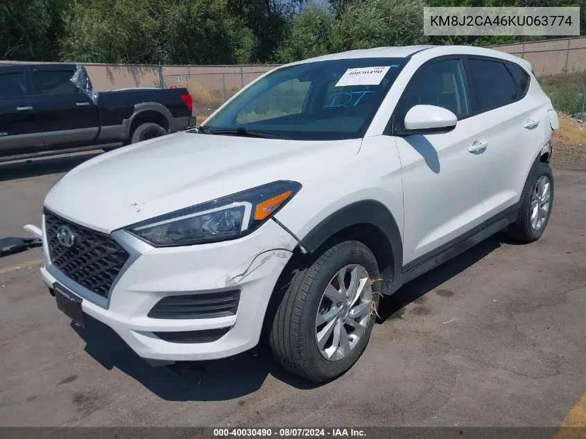 2019 Hyundai Tucson Se VIN: KM8J2CA46KU063774 Lot: 40030490