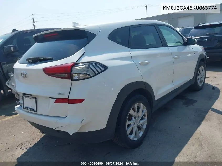 2019 Hyundai Tucson Se VIN: KM8J2CA46KU063774 Lot: 40030490