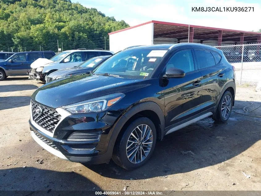 2019 Hyundai Tucson Sel VIN: KM8J3CAL1KU936271 Lot: 40059041