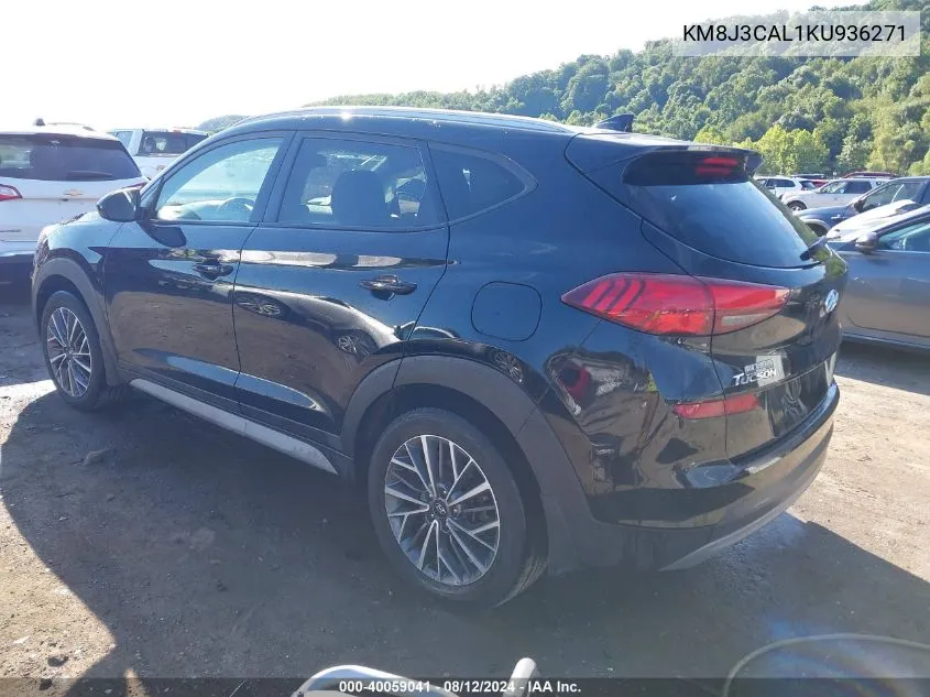 2019 Hyundai Tucson Sel VIN: KM8J3CAL1KU936271 Lot: 40059041