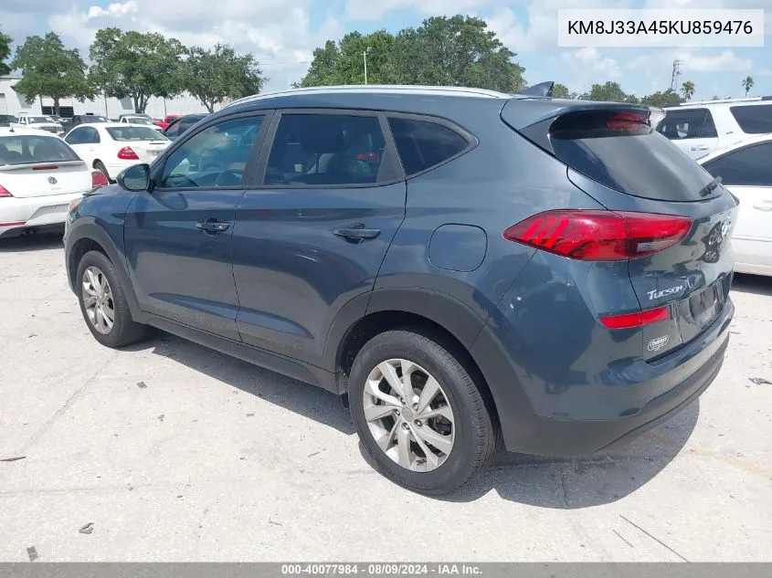 2019 Hyundai Tucson Value VIN: KM8J33A45KU859476 Lot: 40077984